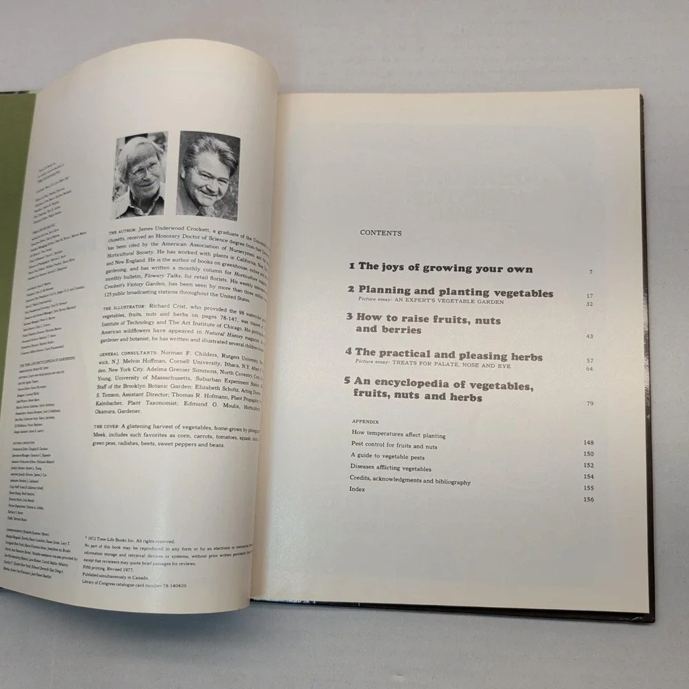 Time Life Encyclopedia of Gardening Vegetables and Fruits 1977‎ Fifth Printing